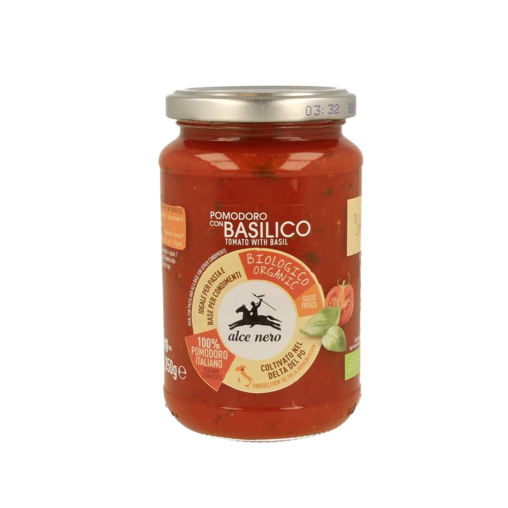 Alce Nero BIO Paradicsomszósz bazsalikommal 350g