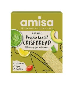 Amisa BIO Fehérje-lencsés kréker100g