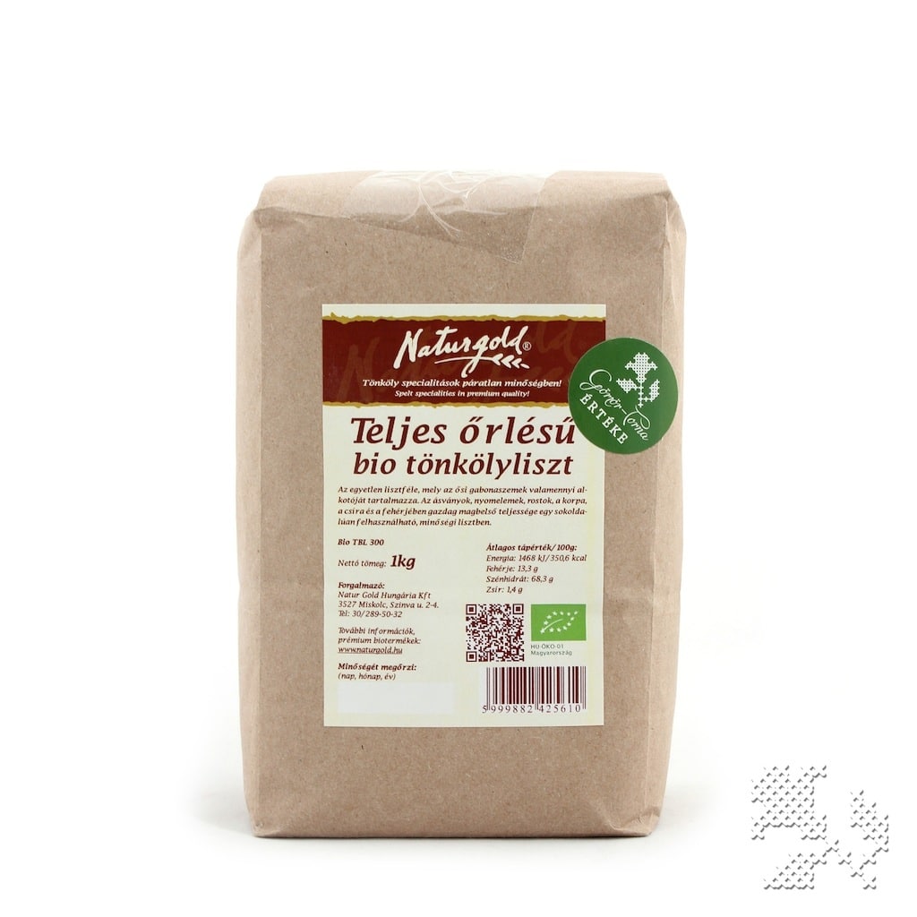 NaturGold BIO Tönköly teljes őrlésű Liszt 1kg