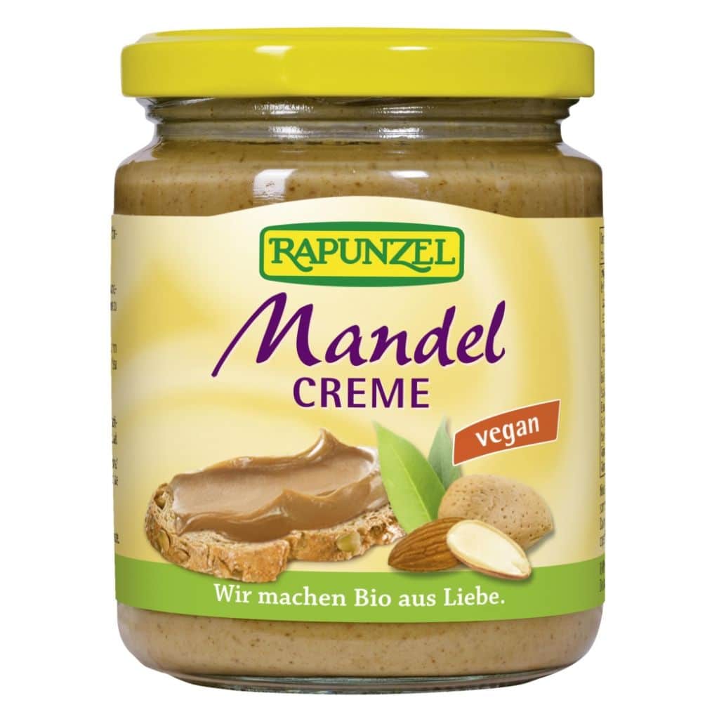 Kifutó Termék: Rapunzel Mandulakrém nádcukorral, vegán BIO 250g