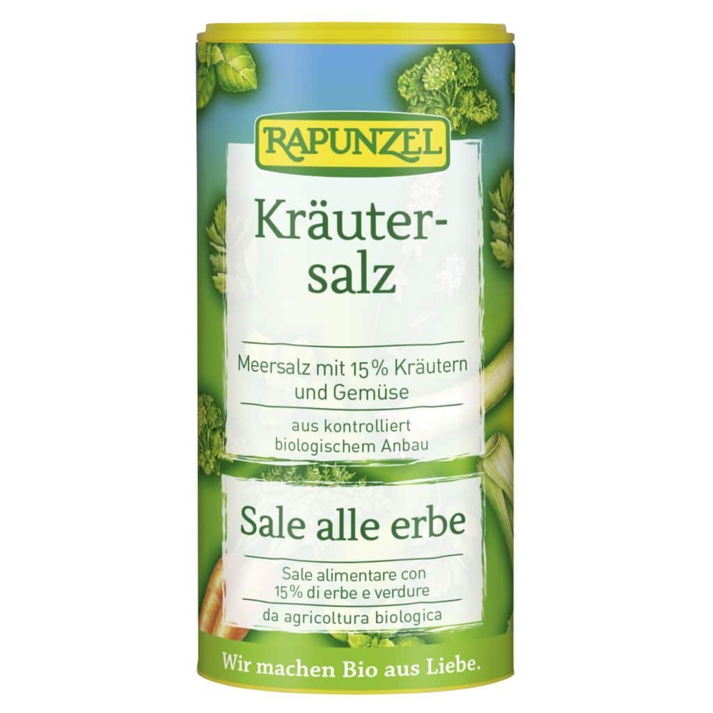 Rapunzel Zöldfűszersó szóródobozban BIO 125g