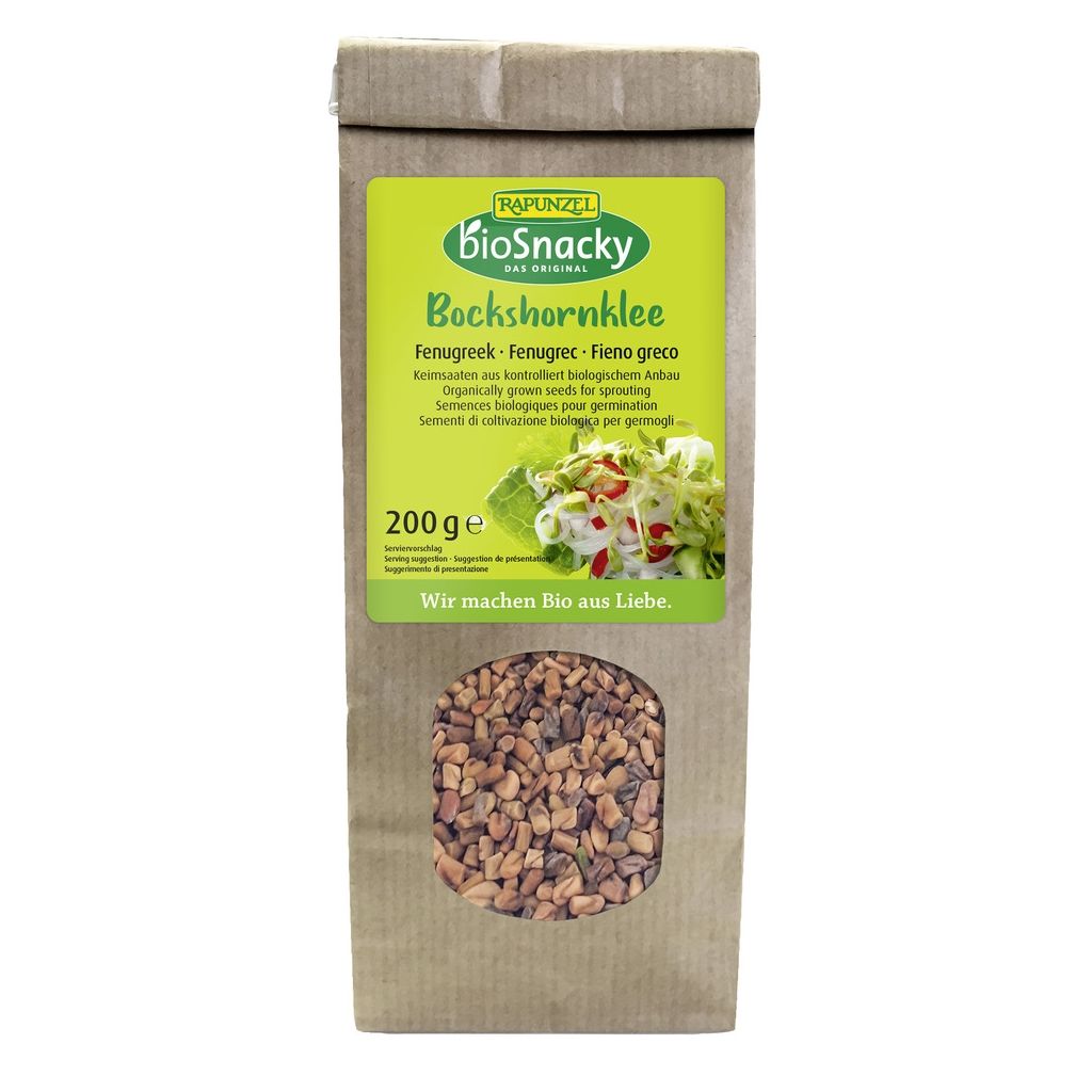 Kifutó Termék: Rapunzel bioSnacky Görögszéna csíramag BIO 200g