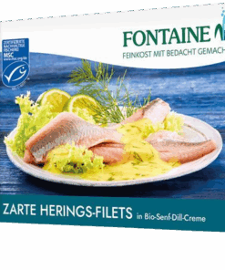 Fontaine Hering bio mustáros kapormártásban 200g