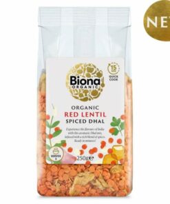 Kifutó Termék: Biona BIO Fűszeres vörös lencse dhal 250g