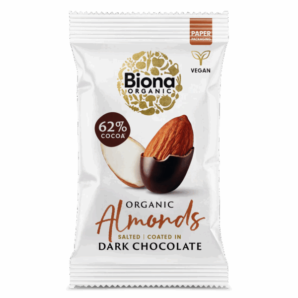 Biona BIO Étcsokoládéval bevont pörkölt mandula 30g