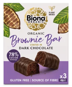 Biona BIO Étcsokoládé szelet, brownie 3x40g (120g)