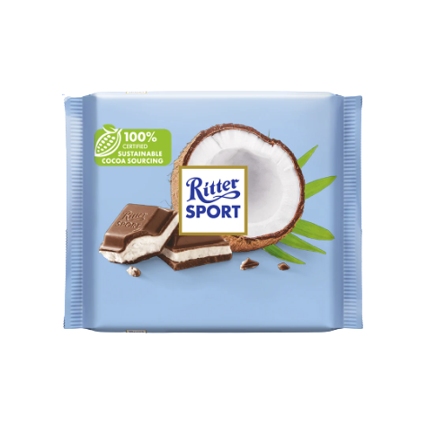Ritter Sport Kókuszos csokoládé táblás csokoládé