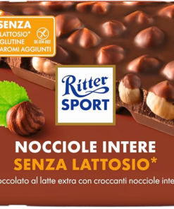 Ritter Sport Laktózmentes Egészmogyorós csokoládé táblás csokoládé