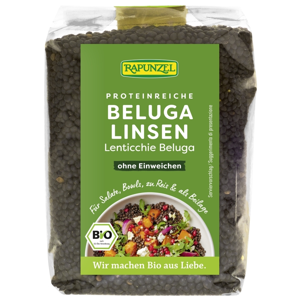 Rapunzel Beluga (fekete) lencse BIO 500g