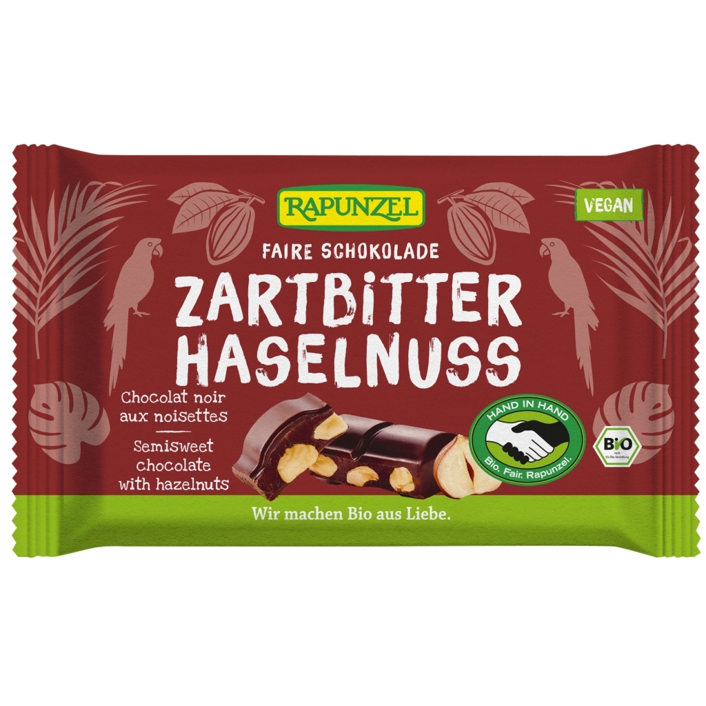 Rapunzel Crist félédes mogyorós csokoládé BIO 100g