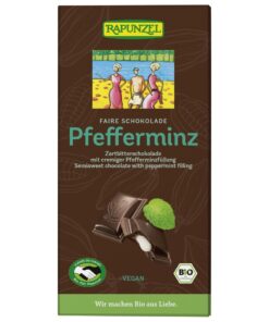 Rapunzel Félédes csokoládé mentolos krémmel BIO VEGÁN 100g