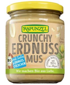 Rapunzel Földimogyorókrém mogyoró darabokkal BIO 250g