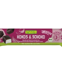 Rapunzel Kókuszkockák étcsoki bevonattal VEGÁN BIO 50g