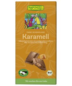 Rapunzel Tejcsokoládé krémes karamell töltelékkel BIO 100g