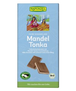 Rapunzel Tejcsokoládé mandula-tonkakrémmel BIO 100g