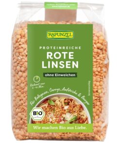 Rapunzel Vörös lencse BIO 500g