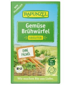 Rapunzel Zöldségleveskocka fűszeres BIO 68g