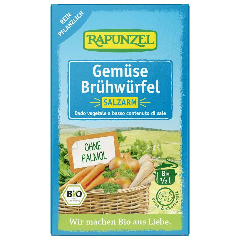 Rapunzel Zöldségleveskocka sószegény BIO 68g